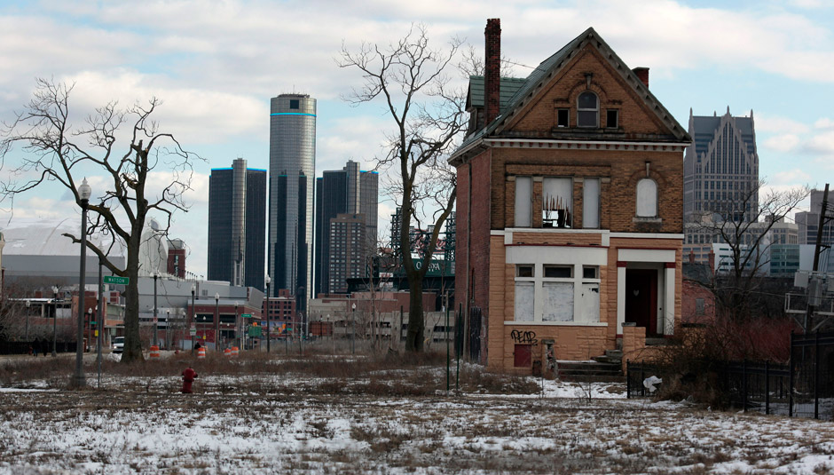 Пустующий дом в Детройте, США
