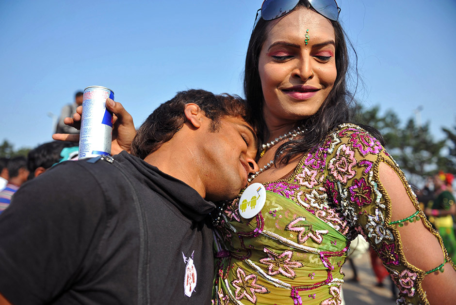 Активисты ЛГБТ в Хайдарабаде, 2013 год