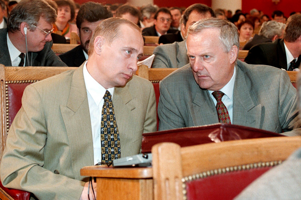 Владимир Путин и Анатолий Собчак, 1997 год