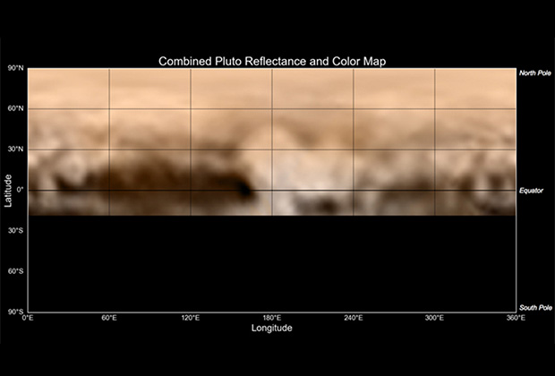 Команда New Horizons представила первую карту Плутона