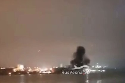 Отражение атаки беспилотников на Севастополь попало на видео