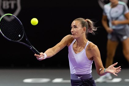 Российская теннисистка в паре с американкой выиграла турнир WTA