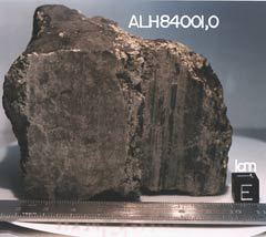 Метеорит ALH84001. Фото с сайта ALH84001 lpi.usra.edu