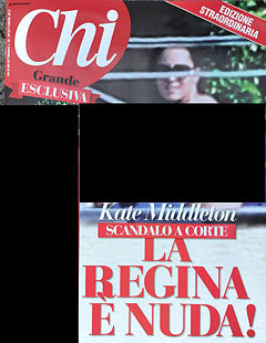 Обложка журнала Chi с фотографией Кейт Миддлтон. Скриншот с сайта dailymail.co.uk