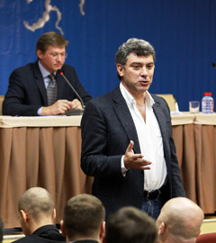 Борис Немцов и Владимир Рыжков. Фото РИА Новости, Андрей Стенин