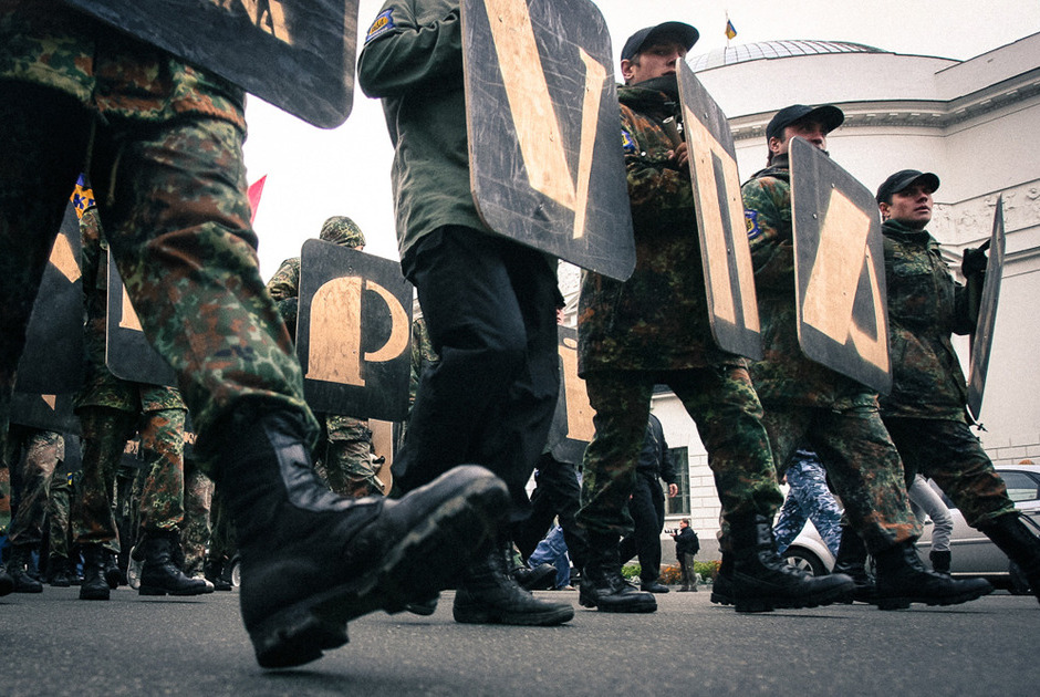14 октября 2007 года около 3 тысяч сторонников УНА-УНСО и Всеукраинского объединения «Свобода» прошли маршем от памятника Тарасу Шевченко до Софийской площади в Киеве