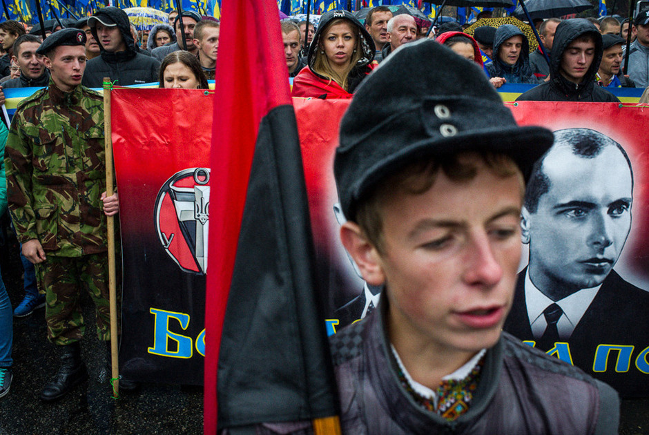 На марше «Свободы» 14 октября 2012 года в Киеве по случаю 70-й годовщины УПА