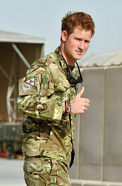 Принц Гарри на базе «Кэмп-Бастион» в Афганистане
