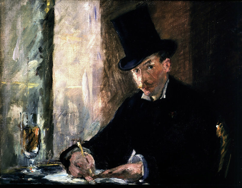 «В кафе Тортони», Эдуард Мане, 1878–1880