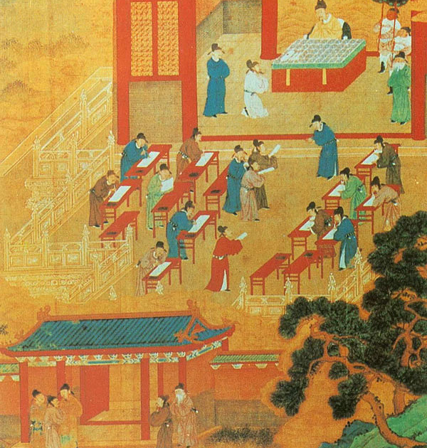 Экзамен для желающих стать чиновниками в Древнем Китае