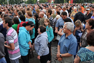 Участники народного схода в Пугачеве