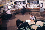 Пульт управления электронно-позитронным накопителем ВЭПП-3 в Институте ядерной физики Сибирского отделения АН СССР, 1973 год