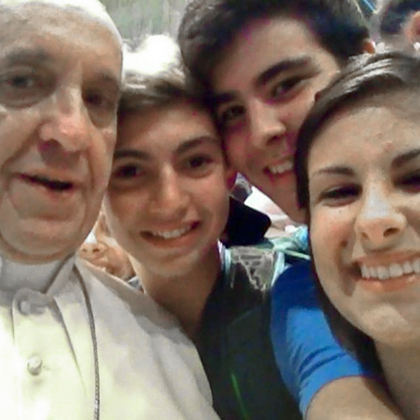 «Селфи» с папой Франциском