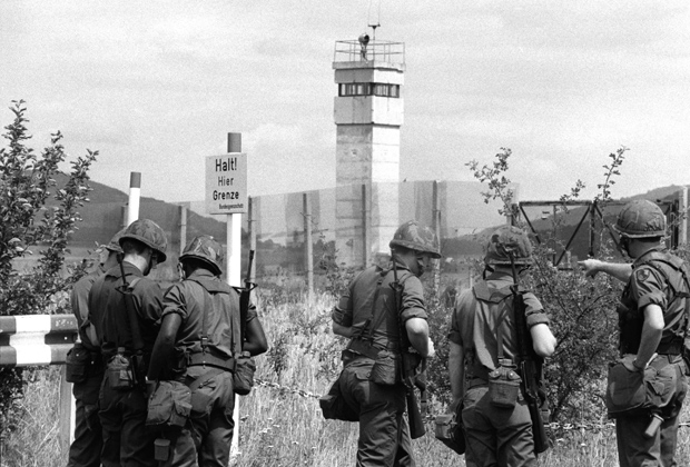 Американские солдаты на границе ФРГ и ГДР. 3 августа 1981 года
