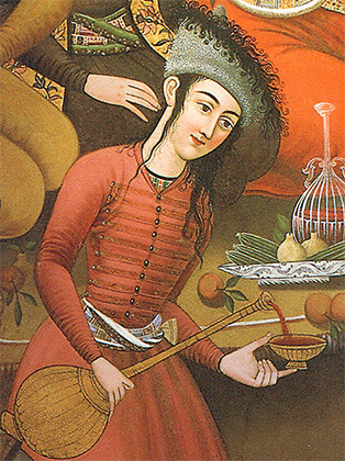 Юноша-виночерпий. Иран, XVII век