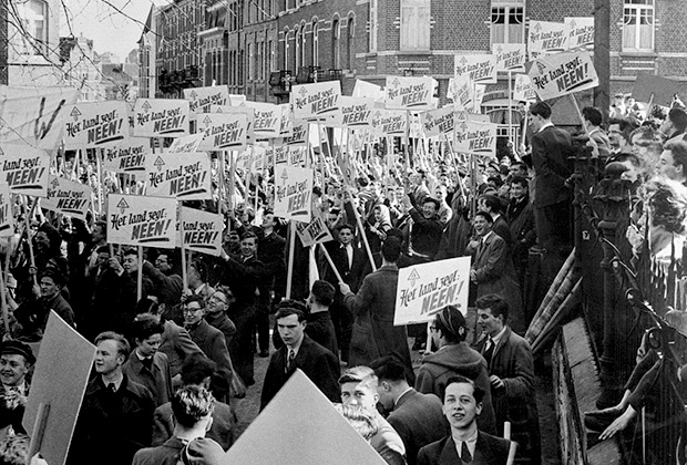 Протесты студентов в Бельгии, 1955 год