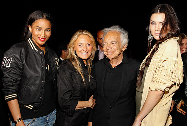 Ральф Лорен с гостями показа в Нью-Йорке, сентябрь 2014 года