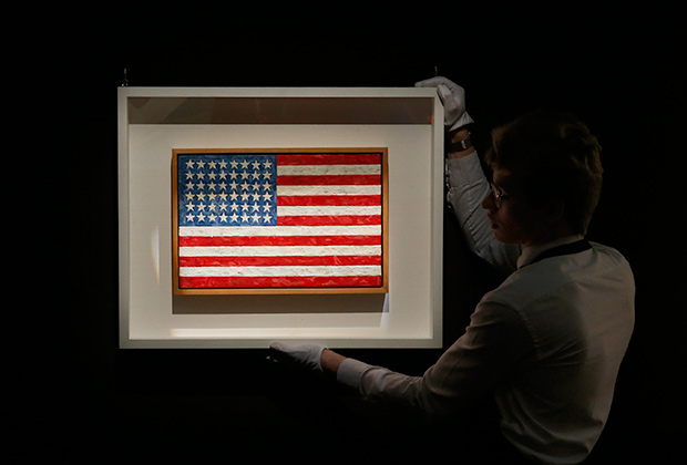 Джаспер Джонс, «Флаг», 1954-55