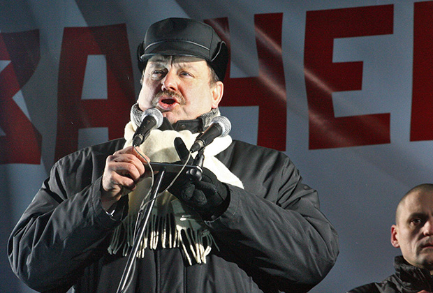 Геннадий Гудков во время митинга «За честные выборы»