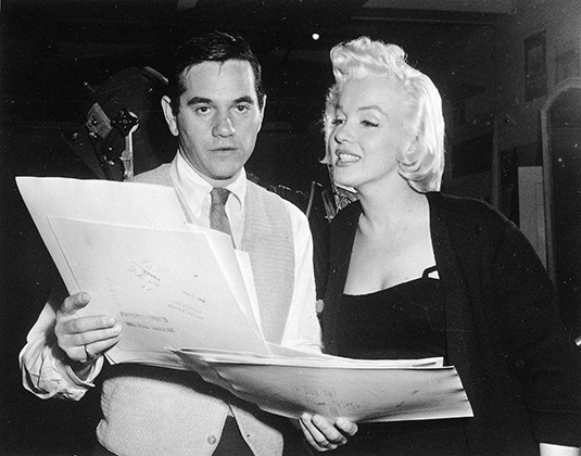 Мэрлин Монро с фотографом Милтоном Грином, 1955 год 