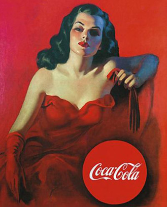 Репринт плаката Coca-Cola 1950-х годов