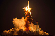Взрыв Antares после старта 28 октября 2014 года (по времени Восточного побережья США)
