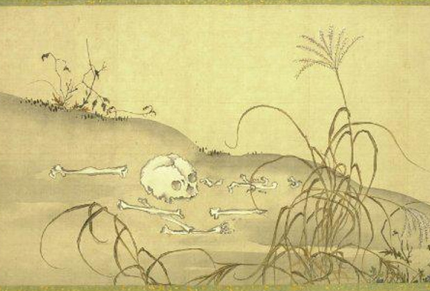 Серия японских гравюр «Тело куртизанки на девяти стадиях разложения» (1870)