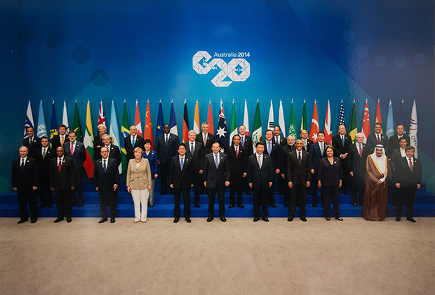 Групповая фотография лидеров стран G20