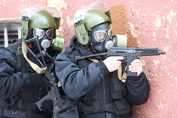 Спецназ УМВД по Калининградской области на антитеррористических учениях