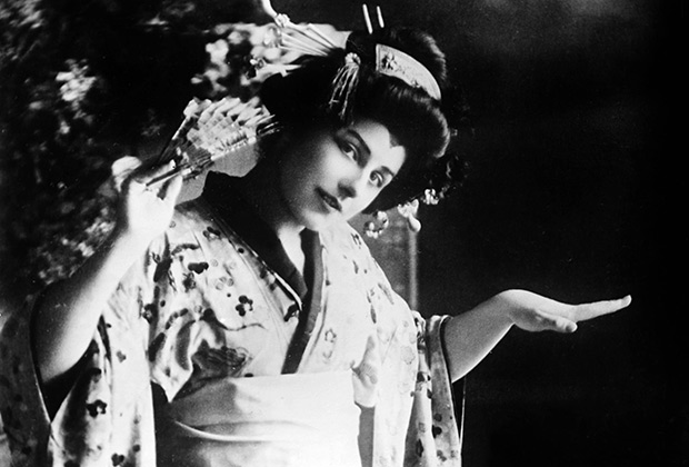 «Мадам Баттерфляй» в исполнении американской оперной дивы Джеральдины Фаррар в 1920 году