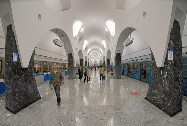Интерьер станции метро «Волоколамская»