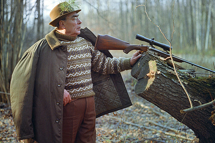 Леонид Брежнев на охоте в Залесье