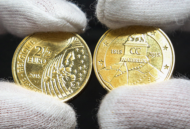 Монета в 2,5 евро, посвященная битве при Ватерлоо