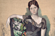 Портрет Ольги в кресле, 1917 год