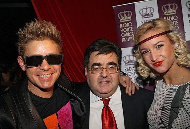 Митя Фомин, Алексей Митрофанов и Ольга Бузова на вечеринке в честь десятилетия радиостанции Monte Carlo