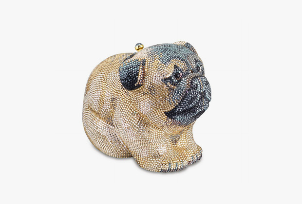 Вечерняя сумочка в виде мопса, Judith Lieber. Эстимейт 1296-1945 долларов.