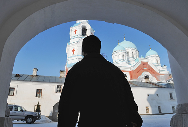 Вид на Спасо-Преображенский собор на острове Валаам