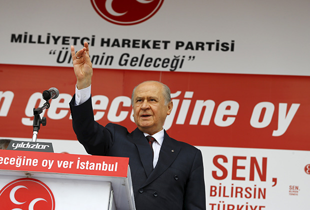 Девлет Бахчели — нынешний лидер турецких националистов