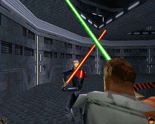 Одна из самых популярных серий видеоигр девяностых — Dark Forces — ввела в канон Кайла Катарна, в разное время имперского солдата, повстанца и джедая.
