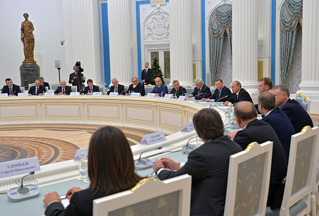  Встреча Владимира Путина с представителями деловых кругов в Кремле, 2014 год