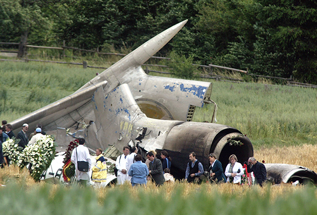 Место падения самолета Ту-154М 