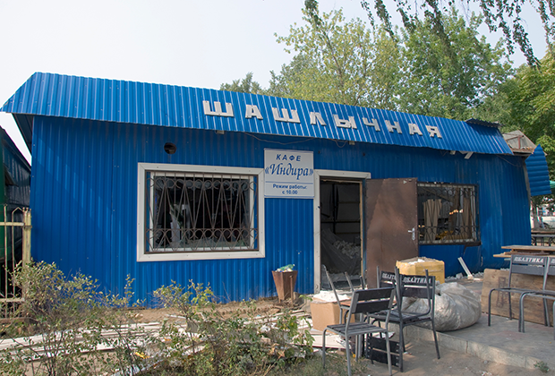 Орловское кафе «Индира» после взрыва 