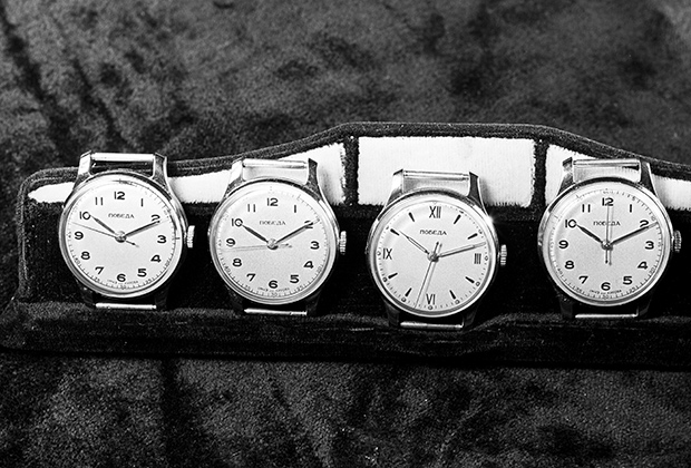Мужские наручные часы марки «Победа». Москва, 1957