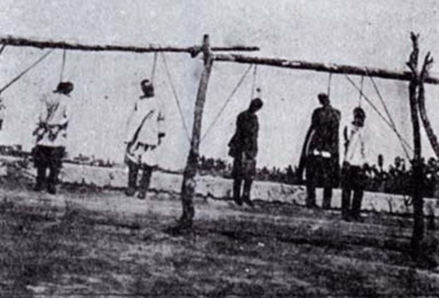 Казнь в Туркестанском крае участников национально-освободительного восстания, 1916 год