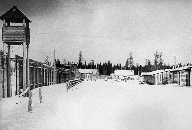 Иркутская область. Один из лагерных пунктов Озерного исправительно-трудового лагеря №7, 1951 год