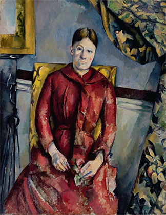 Мадам Сезанн в желтом кресле (Мадам Сезанн в красном платье). 1888–1890