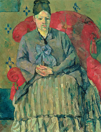 Мадам Сезанн в полосатой юбке (Мадам Сезанн в красном кресле). Ок. 1877