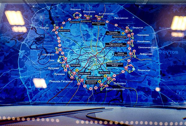 Большое кольцо московской железной дороги схема