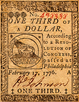 На заре существования США доллары выглядели совсем не так, как сегодня