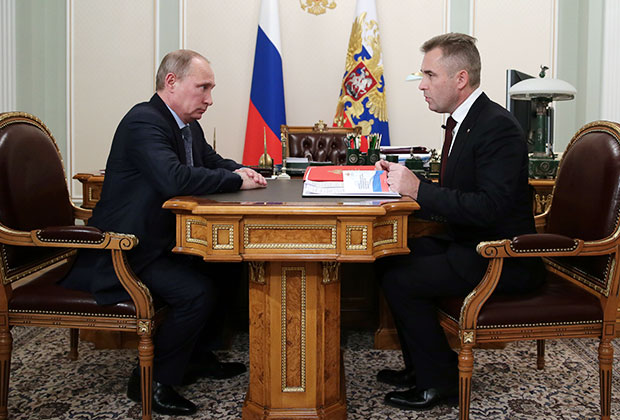 Владимир Путин и Павел Астахов 